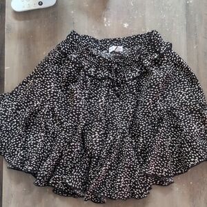 Elegant Black and White Women's Skater Skirt